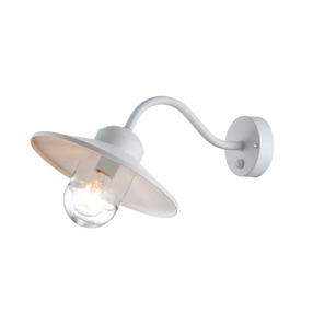 Āra sienas lampa Elstead Lighting Klampenborg 1, 60W, E27, IP44, balta krās., 27.5 cm x 25.5 cm