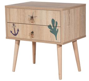 Naktinis staliukas Kalune Design City Marin, įvairių spalvų, 61 cm x 60 cm x 40 cm