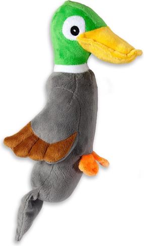 Rotaļlieta sunim, plīša manta Karlie Bird Dobby 521578, 36 cm, pelēka krās./daudzkrāsaina