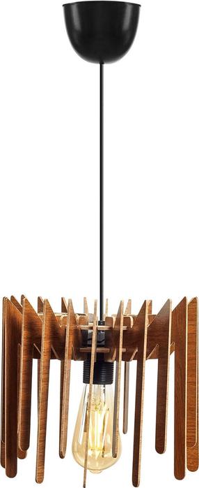 Šviestuvas kabinamas Opviq 153 390FLH1523, E27, 1 x 45 W, riešutmedžio sp. / juoda sp.
