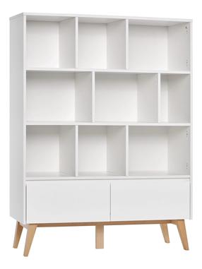 Grāmatu plaukts Pinio Swing, balta krās., 160 cm x 42.5 cm x 120 cm