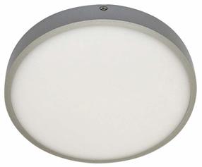 Šviestuvas lubų CristalRecord Kaju 02-506-30-181, LED, 4200 °K, 1 x 30 W, balta sp. / pilka sp., 22,5 x 22,5 cm
