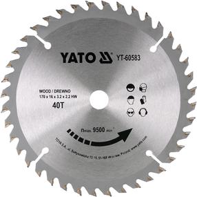 Pjovimo diskas Yato, 190 mm x 16 mm