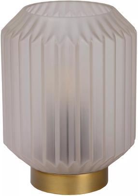 Galda stāvlampas Lucide Sueno 45595/01/31, E14, 40W, balta krās./misiņa krās.