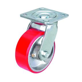 Ritenis Haushalt D125 PL 5-125-S-P/30125PU, Ø 12.5 cm, sarkana krās./pelēka krās.
