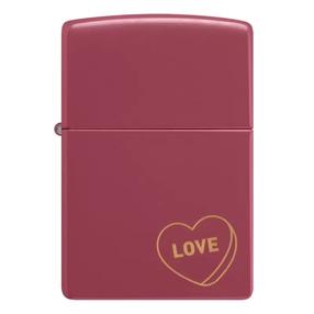 Tulemasin Zippo Love 48494, punane v.