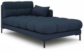 Sofa Micadoni Home Mamaia Chaise Longue, tamsiai mėlyna sp., dešininė, 185 x 105 cm x 75 cm