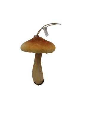 Eglutės žaisliukas Christmas Touch Mushroom, ruda sp., 13 cm, poliesteris/putų polietilenas