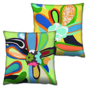 Dekoratīvs spilvens Mioli Decor Set, zaļa krās./daudzkrāsaina, 43 cm x 43 cm, 2 gab.
