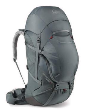 Turistinė kuprinė Lowe Alpine Cerro Torre, pilka sp., 60 l
