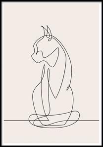 Paveikslas DecoKing Cat, 50 cm x 70 cm