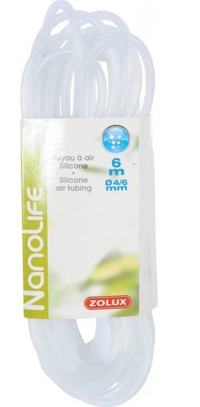 Piederumi filtram Zolux Silicone Air Tube, balta krās., 600 cm