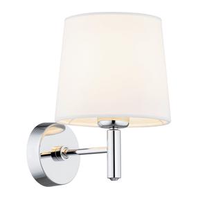 Lampa sienas Argon Bolzano Plus 4760, E27, 1 x 15 W, balta krās. / hroma krās., 18 x 16 cm