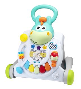 Bērnu stumjamā rotaļlieta - staiguļi Infantino Sit, Walk & Play, 45 cm, daudzkrāsaina