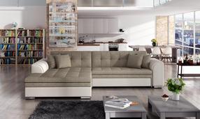 Kampinė sofa Sorento Inari 23, Soft 33, šviesiai ruda sp., kairinė, 195 x 295 cm x 80 cm