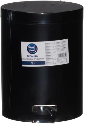 Šiukšliadėžė Nord Clean 637730, juoda sp., 5 l, 27 cm x 27 cm