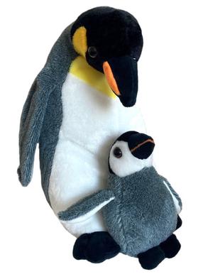 Pliušinis žaislas Beppe Penguin With Baby 13878, balta sp./juoda sp./pilka sp., 20 cm
