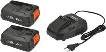 Akumuliatoriaus ir kroviklio komplektas Gardena Gard starter kit P4A 2xPBA 18V / 45 2.5Ah - 14907-20, 3 vnt.