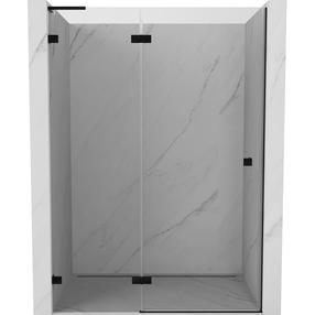 Dušo durys Mexen Lunar L Left, 130 cm x 200 cm, juoda sp./grūdintas