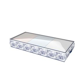 Apģērbu maiss Ordinett 126034002, 100 cm x 45 cm, tekstilmateriāls/polipropilēns (pp), zila krās./balta krās.