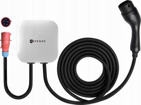 Elektromobiļu uzlādes stacija Defenzo Wallbox AC11 Home, type 2, 5 m, 11 kW, balta krās.