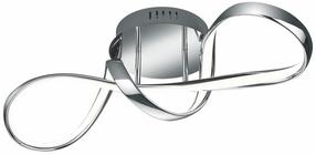 Šviestuvas lubų Reality Perugia R67091106, LED, 4000 °K, 1 x 28 W, balta sp. / sidabro sp.