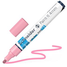Акриловый маркер Schneider Paint-It 320, 4 мм, розовый цв.