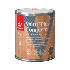 Medienos impregnantas Tikkurila Valtti Plus Complete, riešuto sp./lazdyno riešuto sp., 0.75 l