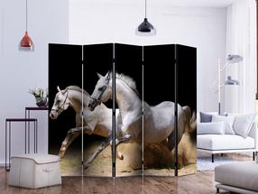 Širma Artgeist Galloping Horses On The Sand II Paraventtc1967, įvairių spalvų, 225 cm x 172 cm