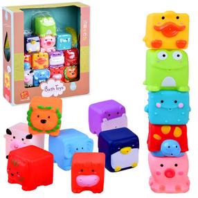 Vannas istabas rotaļlietu komplekts Jokomisiada Cute Animals ZA2813, daudzkrāsaina, 12 gab.