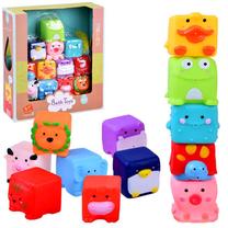 Vonios žaislų rinkinys Jokomisiada Cute Animals ZA2813, įvairių spalvų, 12 vnt.