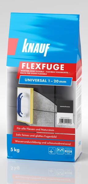 Flīžu šuvotājs Knauf FLEXFUGE, dekoratīvs, samta melna krās., 5 kg