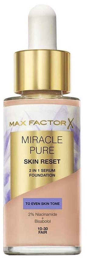 Grima bāze Max Factor Miracle Pure Skin Reset 2in1, fair krās., 10-30, 30 ml