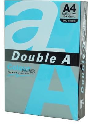 Офисная бумага Double A, A4, 80 g/m², синий цв., 500 стр. шт.
