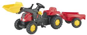 Minamas traktorius Rolly Toys Kid-X, juoda sp./raudona sp.