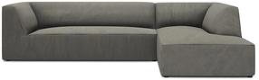 Угловой диван Micadoni Home Ruby 4 Seats, серый цв./песочный цв., правый, 273 x 180 см x 69 см