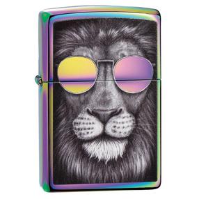 Žiebtuvėlis Zippo Lion in Sunglasses 151CI407606, pilka sp./įvairių spalvų