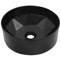 Vonios praustuvas VLX Wash Basin, keramika, 36 cm x 36 cm x 14 cm, juoda sp.