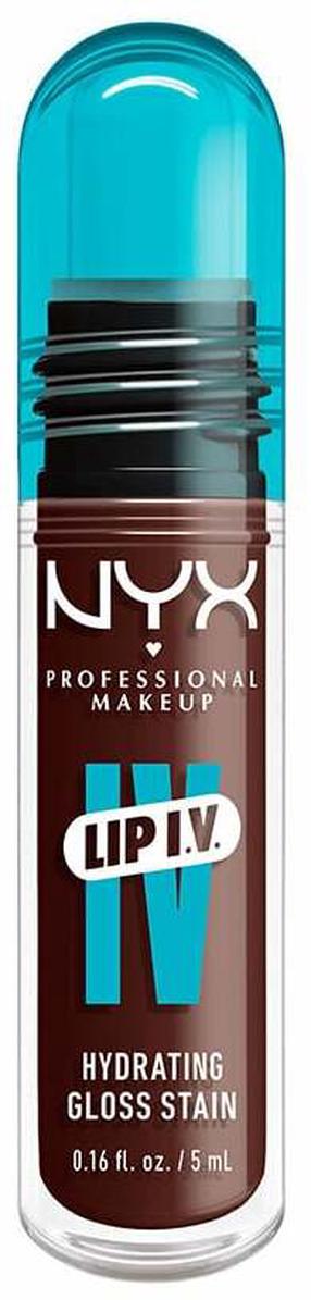 Lūpų blizgis NYX Professional Makeup Lip I.V. Hydrating Gloss Stain, 5 ml, moncha me wet sp., 05