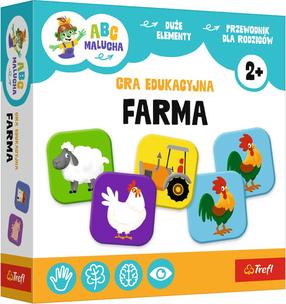 Izglītojošās rotaļlieta, ferma Trefl ABC, daudzkrāsaina