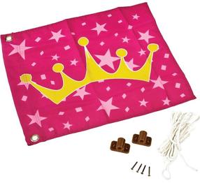 Аксессуар для детских игровых площадок, флаг 4IQ Princess Flag, 55 см, розовый цв.