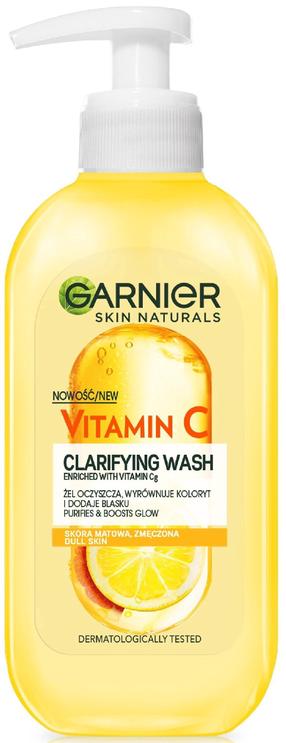 Sejas mazgāšanas želeja Garnier Skin Naturals Vitamin C, 200 ml