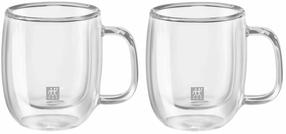 Dubultā stikla glāzes komplekts Zwilling 39500-110, caurspīdīga krās., 0.08 l