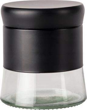 Garšvielu trauku komplekts Wenko Boga, caurspīdīga krās./melna krās., 400 ml, 9 cmx9 cm