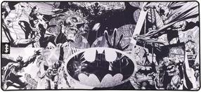 Hiirematt Subsonic Batman - Anti-Rutsch-Mauspad XXL SA5589-B1, 90 cm x 40 cm x 0.3 cm, valge v./must v.