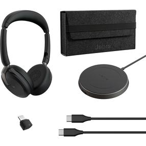 Juhtmeta kõrvaklapid Jabra Evolve2 65 Flex Duo, must v.