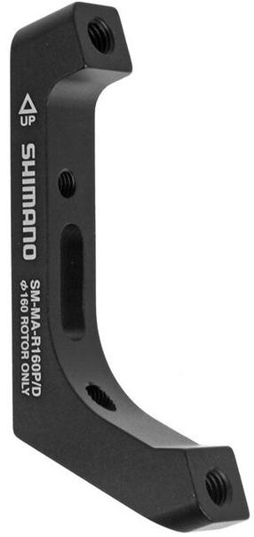 Adapteris Shimano Disc Brake Adapter ISMMAR160PDH, alumīnijs, melna krās.