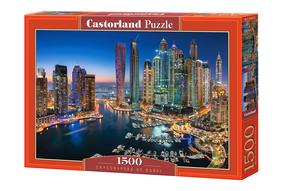 Dėlionė Castorland Skyscrapers Of Dubai 151813, 47 cm x 68 cm, 1500 vnt., įvairių spalvų