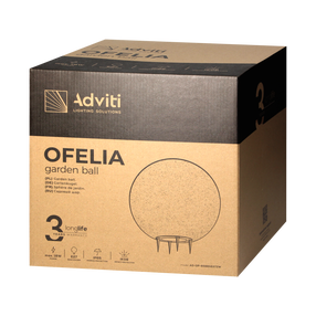 Pastatomas lauko šviestuvas Orno Ofelia, 18W, E27, IP65, pilka sp., 28 cm x 28 cm