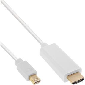 Vads InLine HDMI Vīrietis, Mini Displayport Vīrietis, 2 m, balta krās.